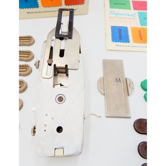 Singer Professional Buttonholer 102991 Original Box Slant Needle Zig Zag - Picture 10 of 12